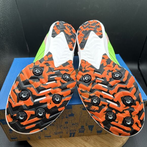 Brooks Draft XC Mens Size 11.5 Track Spikes Green Cross Country Shoes Cleats - Picture 8 of 10